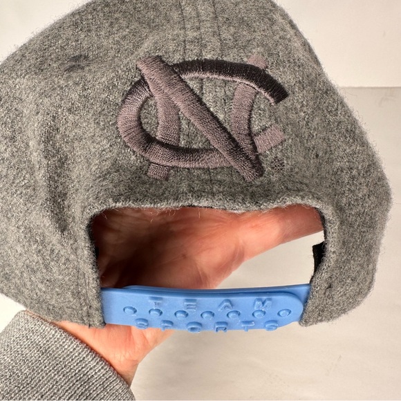 Nike Carolina Wool Blend Grey Blue Cap Hat - Picture 5 of 9